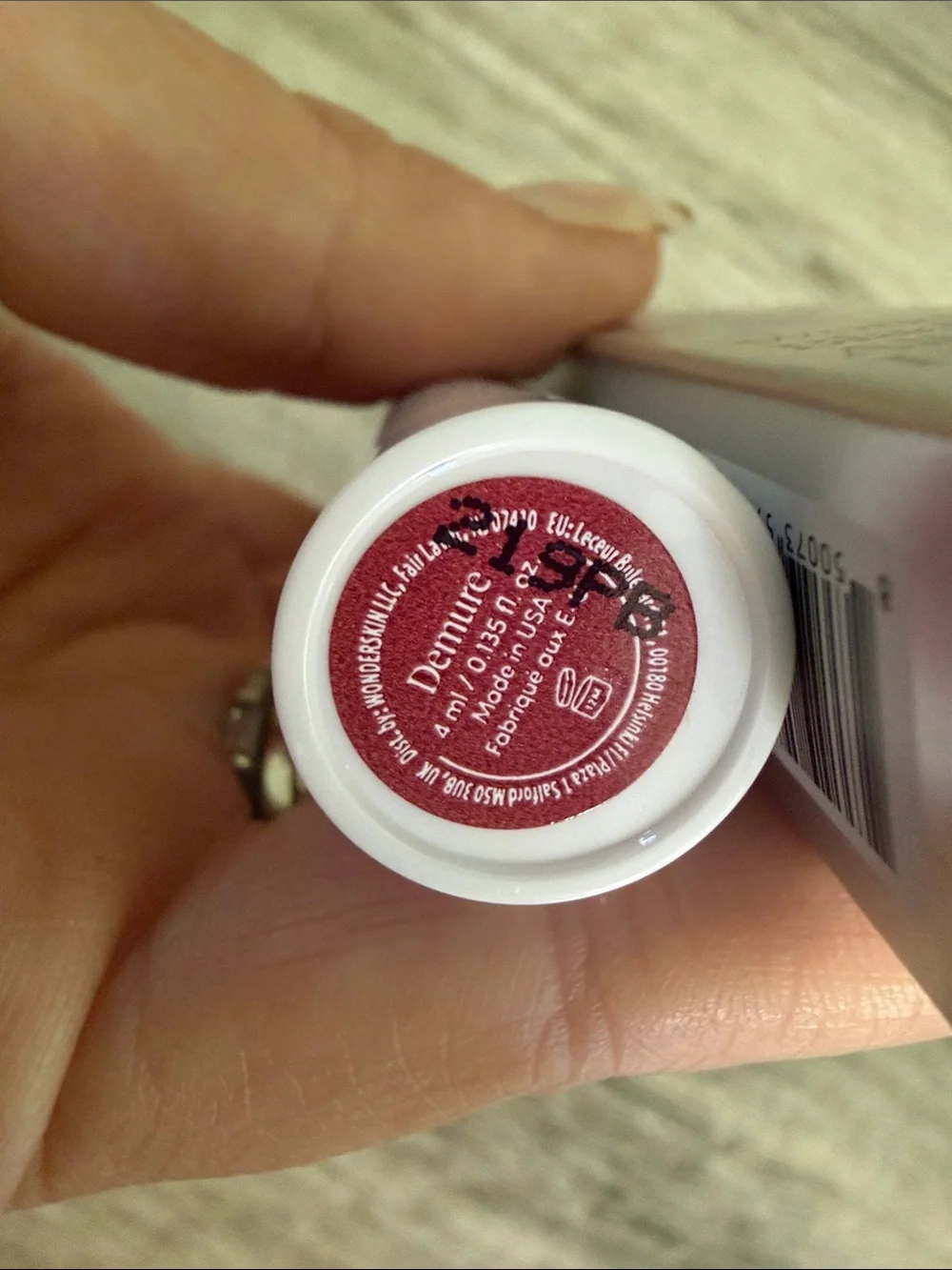 WonderSkin Wonder Blading All-Day Lip Stain — Demure Red